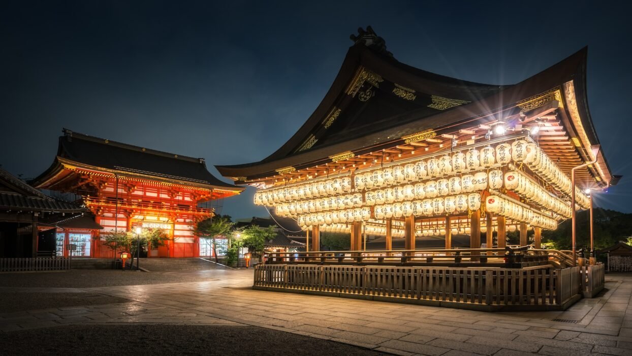 Yasaka Shrine Spiritual Calm in Peaceful Kyoto at Night