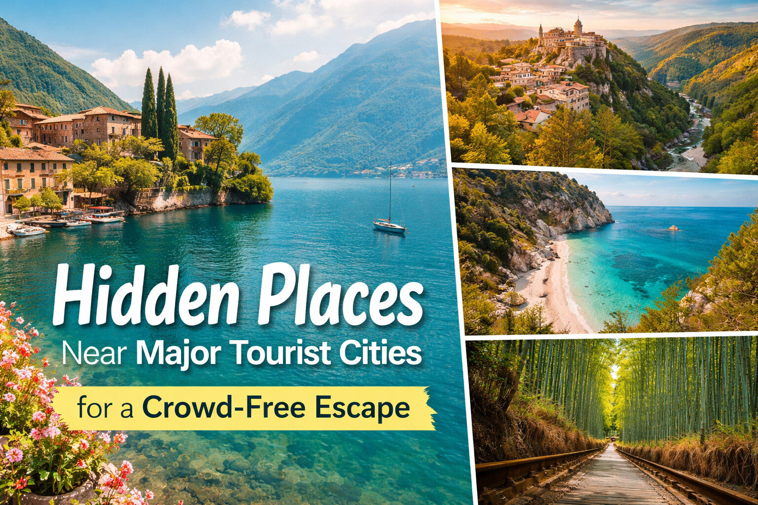 Hidden places to visit near major tourist cities