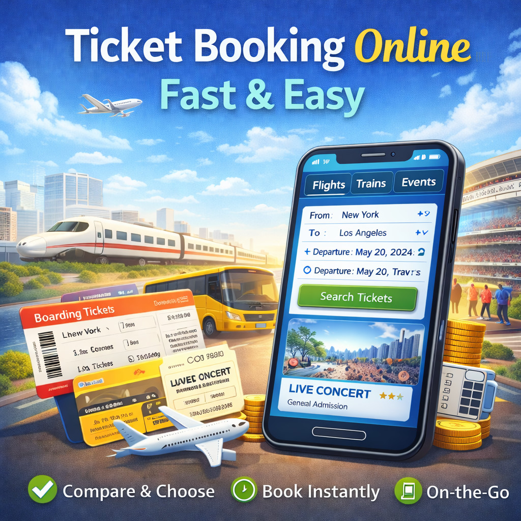 IMAGE FOR Ticket Booking Online – Fast, Easy
