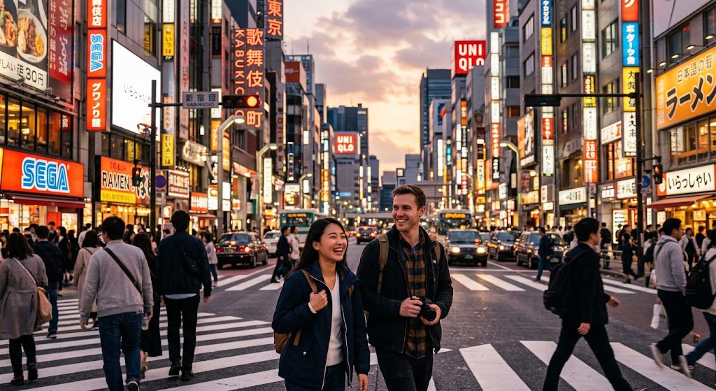 Happy family exploring the best places to visit in Japan together