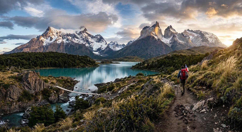 Patagonia’s remote wilderness featuring rugged mountains, massive glaciers, and breathtaking natural landscapes.