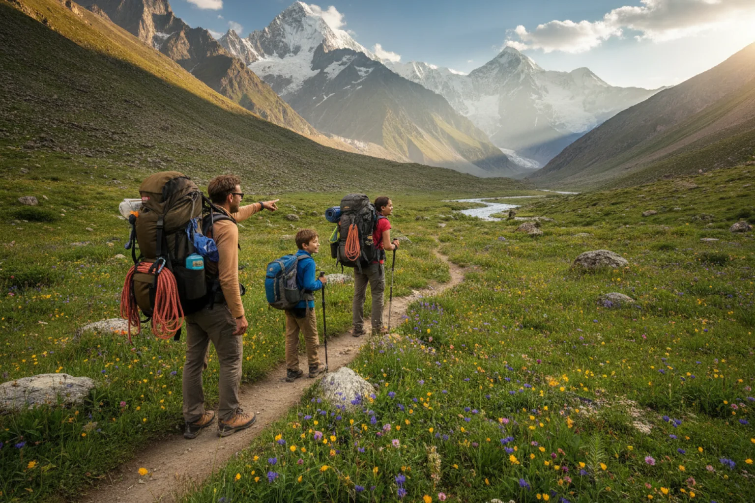 Packing list and safety gear for a Fairy Meadows trip with family