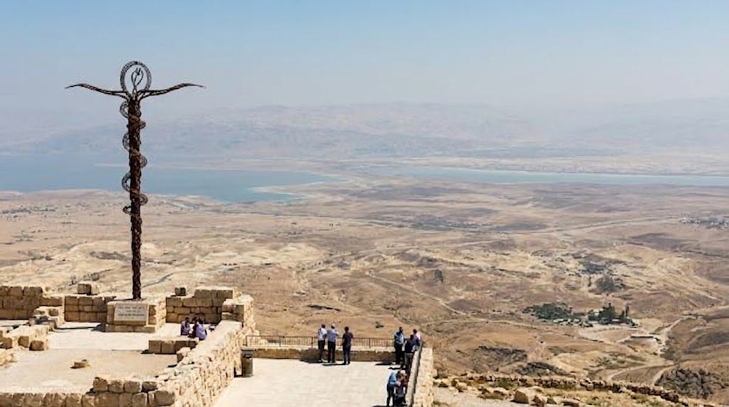 Mount Nebo, one of the historic places to visit in Jordan, offering panoramic views of the Jordan Valley and Dead Sea.